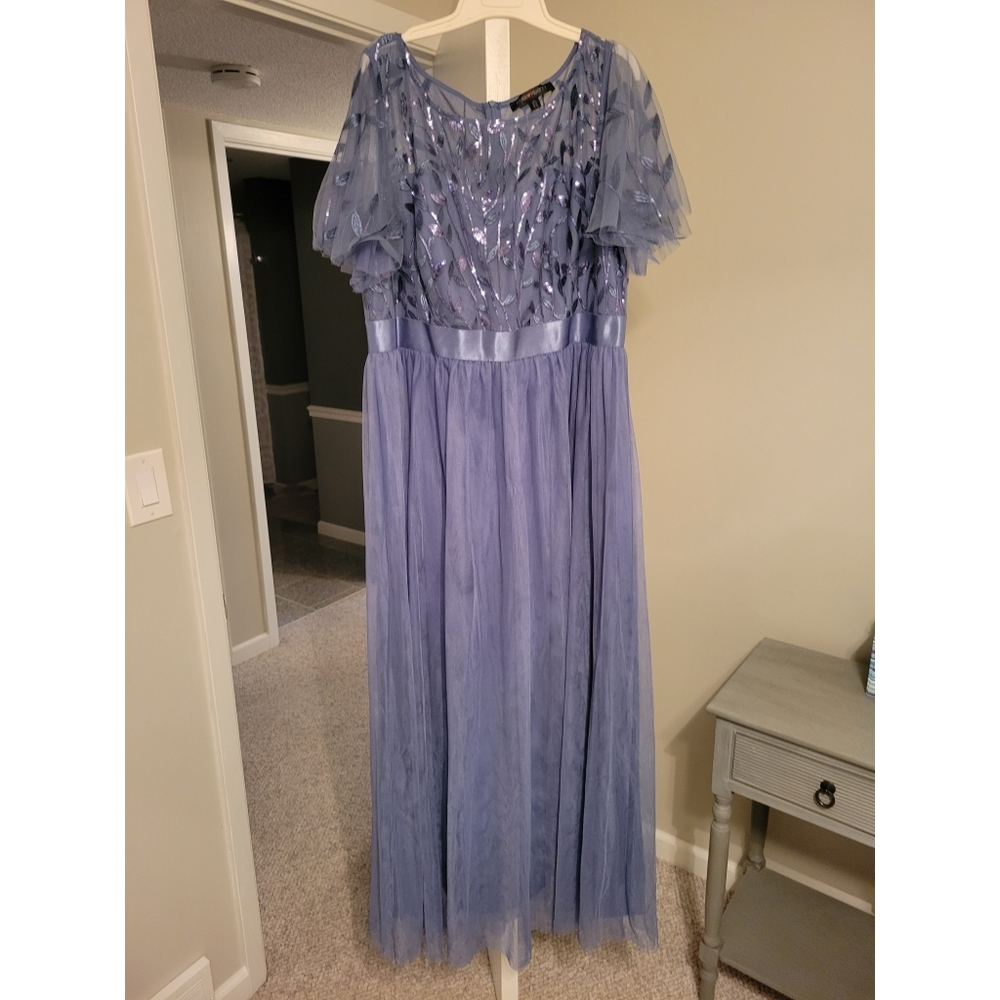 Sequined formal gown